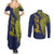 Personalised Tokelau Classic Ngatu Motifs Couples Matching Summer Maxi Dress and Long Sleeve Button Shirt