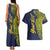 Personalised Tokelau Classic Ngatu Motifs Couples Matching Tank Maxi Dress and Hawaiian Shirt