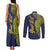 Personalised Tokelau Classic Ngatu Motifs Couples Matching Tank Maxi Dress and Long Sleeve Button Shirt