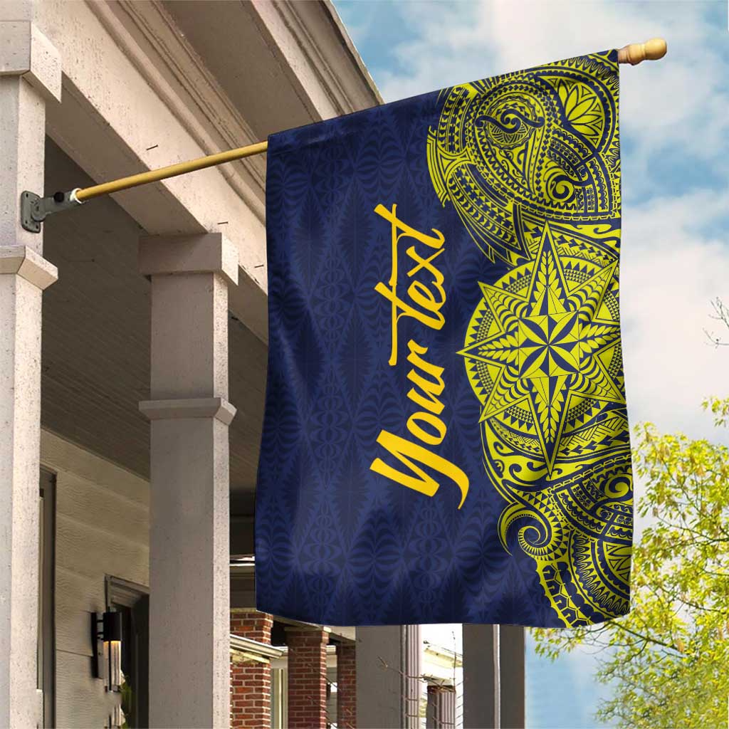 Personalised Tokelau Classic Ngatu Motifs Garden Flag