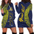 Personalised Tokelau Classic Ngatu Motifs Hoodie Dress