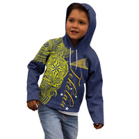 Personalised Tokelau Classic Ngatu Motifs Kid Hoodie LT03 - Polynesian Pride