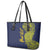 Personalised Tokelau Classic Ngatu Motifs Leather Tote Bag