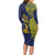 Personalised Tokelau Classic Ngatu Motifs Long Sleeve Bodycon Dress