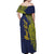 Personalised Tokelau Classic Ngatu Motifs Off Shoulder Maxi Dress