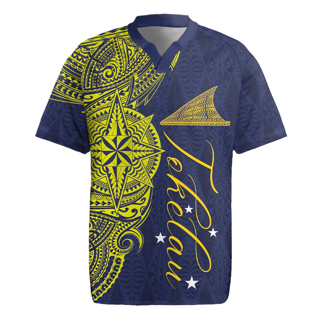 Personalised Tokelau Classic Ngatu Motifs Rugby Jersey