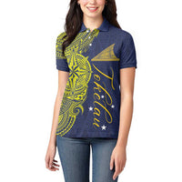 Personalised Tokelau Classic Ngatu Motifs Women Polo Shirt LT03 - Polynesian Pride