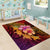 Hawaiian Hibiscus Turtle Tribal Polynesian Pattern Area Rug Colorful Color