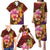 Hawaiian Hibiscus Turtle Tribal Polynesian Pattern Family Matching Puletasi and Hawaiian Shirt Colorful Color