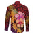 Hawaiian Hibiscus Turtle Tribal Polynesian Pattern Family Matching Puletasi and Hawaiian Shirt Colorful Color