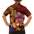 Hawaiian Hibiscus Turtle Tribal Polynesian Pattern Family Matching Short Sleeve Bodycon Dress and Hawaiian Shirt Colorful Color