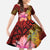 Hawaiian Hibiscus Turtle Tribal Polynesian Pattern Family Matching Summer Maxi Dress and Hawaiian Shirt Colorful Color