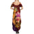 Hawaiian Hibiscus Turtle Tribal Polynesian Pattern Family Matching Summer Maxi Dress and Hawaiian Shirt Colorful Color