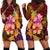 Hawaiian Hibiscus Turtle Tribal Polynesian Pattern Hoodie Dress Colorful Color