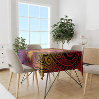 Hawaiian Hibiscus Turtle Tribal Polynesian Pattern Tablecloth Colorful Color LT03 - Polynesian Pride