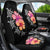 Hawaiian Hibiscus Turtle Tribal Polynesian Pattern Car Seat Cover Black Color