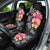 Hawaiian Hibiscus Turtle Tribal Polynesian Pattern Car Seat Cover Black Color