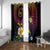 Hawaiian Plumeria Turtle Tribal Spiral Polynesian Tattoo Window Curtain Fanciful Color