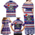 Custom American Samoa Christmas Family Matching Off Shoulder Maxi Dress and Hawaiian Shirt Samoan Coat of Arms and Cool Santa Ornament Style LT03 - Polynesian Pride