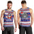 Custom American Samoa Christmas Men Tank Top Samoan Coat of Arms and Cool Santa Ornament Style LT03 - Polynesian Pride