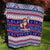 Custom American Samoa Christmas Quilt Samoan Coat of Arms and Cool Santa Ornament Style LT03 - Polynesian Pride