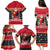 Papua New Guinea Christmas Family Matching Puletasi Dress and Hawaiian Shirt Santa With Flag Of PNG Polynesian Tribal Xmas Vibe LT03 - Polynesian Pride