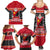 Papua New Guinea Christmas Family Matching Summer Maxi Dress and Hawaiian Shirt Santa With Flag Of PNG Polynesian Tribal Xmas Vibe LT03 - Polynesian Pride