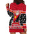 Papua New Guinea Christmas Hoodie Dress Santa With Flag Of PNG Polynesian Tribal Xmas Vibe LT03 - Polynesian Pride