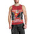 Papua New Guinea Christmas Men Tank Top Santa With Flag Of PNG Polynesian Tribal Xmas Vibe LT03 - Polynesian Pride