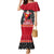 Papua New Guinea Christmas Mermaid Dress Santa With Flag Of PNG Polynesian Tribal Xmas Vibe LT03 Women Red - Polynesian Pride