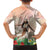 Woman Polynesian Tattoos Kid Hawaiian Shirt Tropical Flower - Peach Fuzz Color