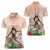 Woman Polynesian Tattoos Women Polo Shirt Tropical Flower - Peach Fuzz Color