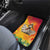 Woman Polynesian Tattoos Car Mats Tropical Flower - Vibrant Hot Color