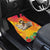 Woman Polynesian Tattoos Car Mats Tropical Flower - Vibrant Hot Color