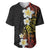 Plumeria Baseball Jersey Polynesian Tribal Frangipani Sunset