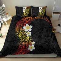 Plumeria Bedding Set Polynesian Tribal Frangipani Sunset LT03 - Polynesian Pride