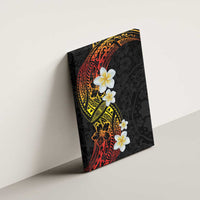 Plumeria Canvas Wall Art Polynesian Tribal Frangipani Sunset LT03 - Polynesian Pride
