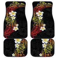 Plumeria Car Mats Polynesian Tribal Frangipani Sunset LT03 - Polynesian Pride