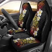 Plumeria Car Seat Cover Polynesian Tribal Frangipani Sunset LT03 - Polynesian Pride