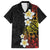 Plumeria Family Matching Off Shoulder Maxi Dress and Hawaiian Shirt Polynesian Tribal Frangipani Sunset