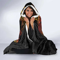 Plumeria Hooded Blanket Polynesian Tribal Frangipani Sunset LT03 - Polynesian Pride
