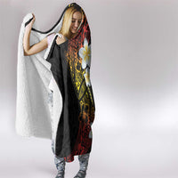 Plumeria Hooded Blanket Polynesian Tribal Frangipani Sunset LT03 - Polynesian Pride