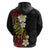 Plumeria Hoodie Polynesian Tribal Frangipani Sunset