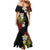 Plumeria Mermaid Dress Polynesian Tribal Frangipani Sunset