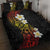 Plumeria Quilt Bed Set Polynesian Tribal Frangipani Sunset