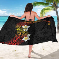Plumeria Sarong Polynesian Tribal Frangipani Sunset LT03 - Polynesian Pride