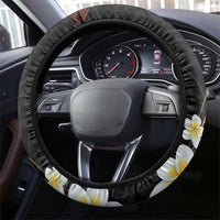 Plumeria Steering Wheel Cover Polynesian Tribal Frangipani Sunset LT03 - Polynesian Pride