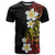 Plumeria T Shirt Polynesian Tribal Frangipani Sunset