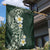 Plumeria Garden Flag Polynesian Tribal Frangipani Green