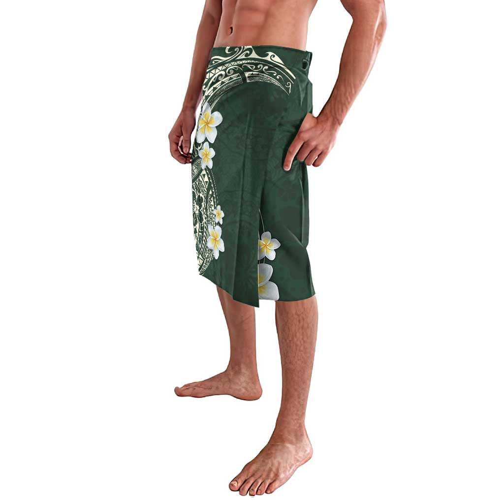 Plumeria Lavalava Polynesian Tribal Frangipani Green LT03 - Polynesian Pride